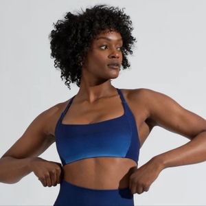 BuffBunny Navy Ombre Aurora Sports Bra Size XL